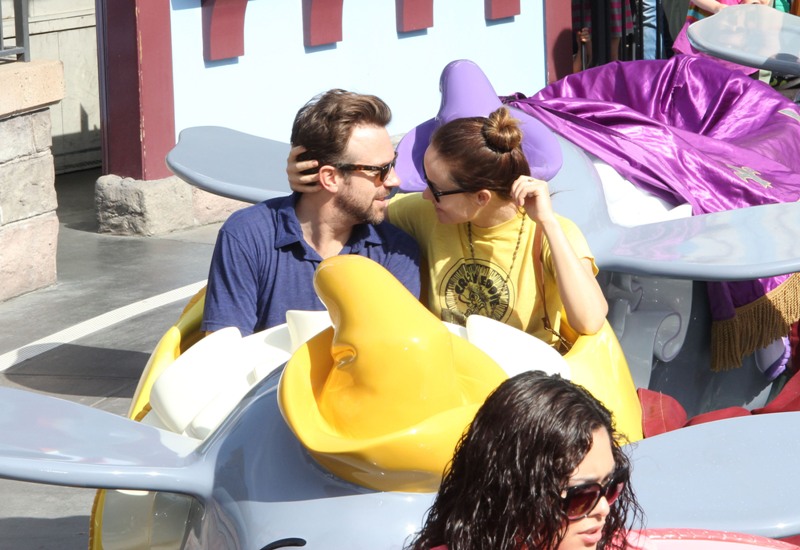 Olivia Wilde and Jason Sudeikis on a romantic date at Disneyland
